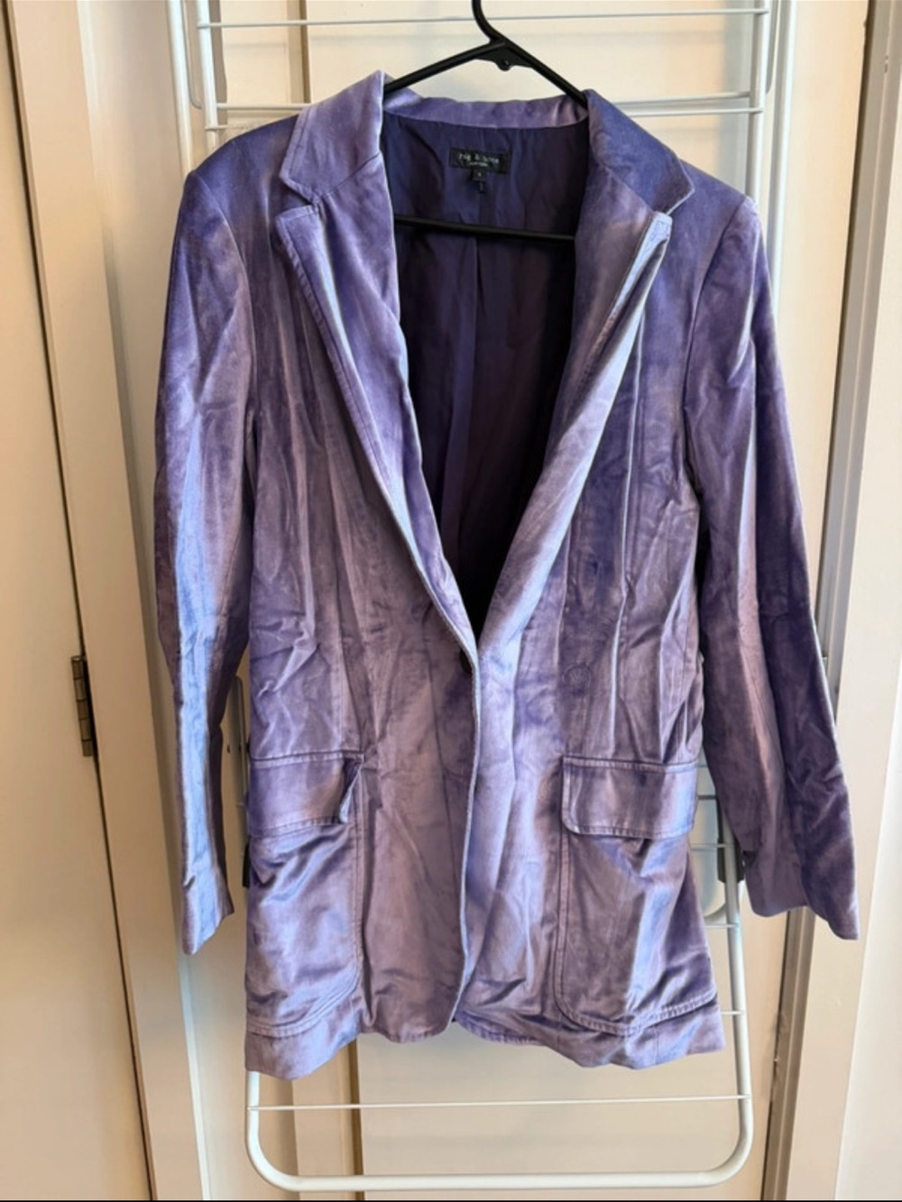 rag & bone Lavender Sueded Blazer
